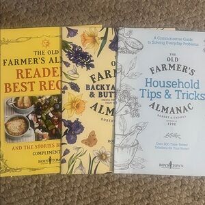 Farmers Almanac, backyard birds butterflies readers’ recipes,tips and tricks.